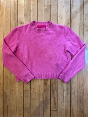 THe Elder Statesman Women’s Pink Crewneck cashmere Sweater M